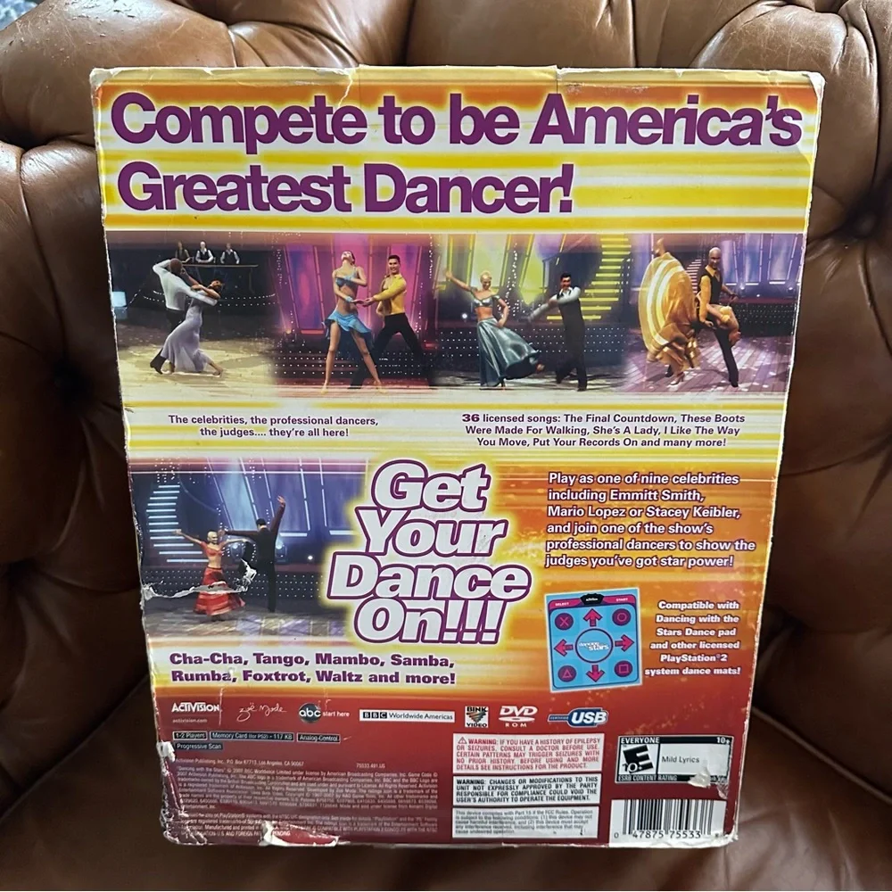 Playstation2 Dance Mat Included! • Dancing w/ the Stars Game Bundle for PS2
